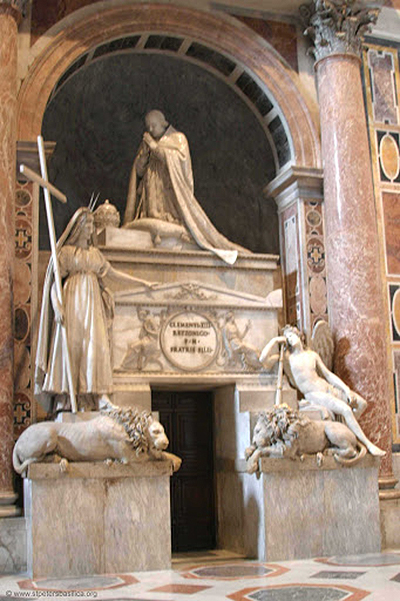 Tomb of Pope Clement XIII by Antonio Canova