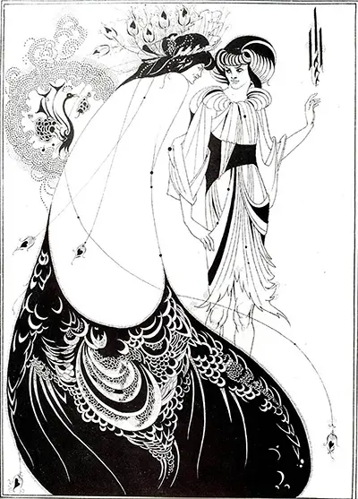 The Peacock Skirt by Aubrey Beardsley