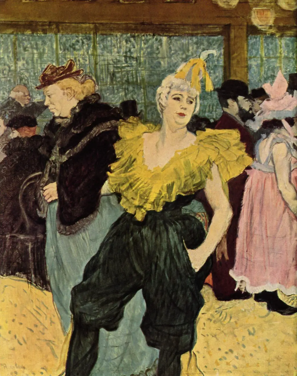 The Clownesse Cha-u-Kao at the Moulin Rouge by Henri de Toulouse-Lautrec