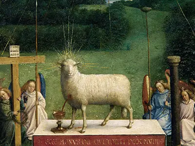 Adoration of the Mystic Lamb by Jan van Eyck