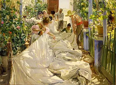 Sewing the Sail Joaquin Sorolla