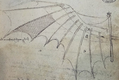 davinci ornithopter sketch